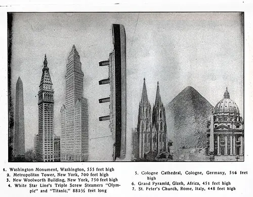 Length of Titanic Compared to Skyscrapers.