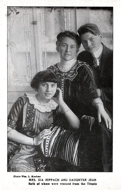 Mrs. Ida Hippach and Daughter Jean - Both of whom were rescued from the Titanic.