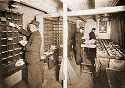 GGA Image ID # 1799721173 The Sea Post Office on the Oceanic circa 1910.
