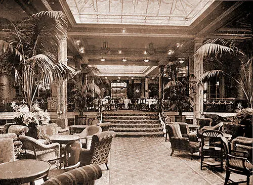 The Phenomenal Winter Garden on the SS Imperator.