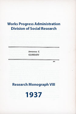 GGA Image ID # 15397f188c Glossary Title Page, Farmers on Relief and Rehabilitation