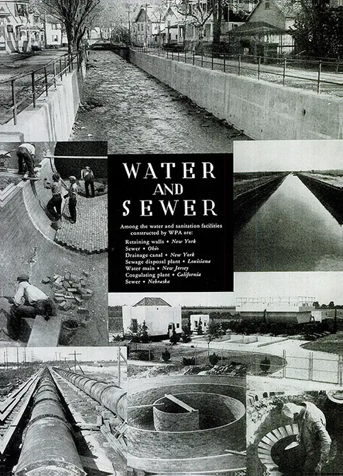 Water & Sewer, Sanitation Facilities Constructed by WPA