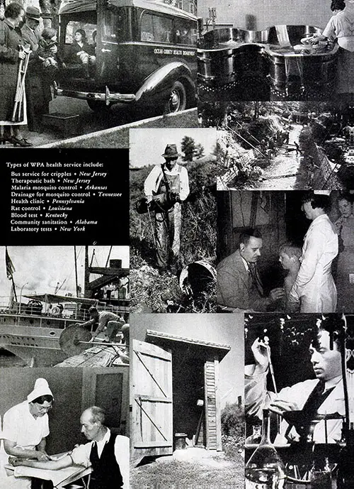 Another Collage of the Many Types of WPA Health Services Projects.