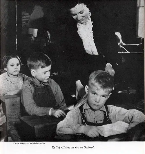 Relief Children Go to School. Photograph by the Works Progress Administration.