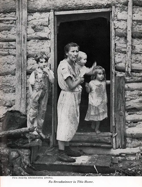 No Breadwinner in This Home. Photograph by Farm Security Administration (Shahn).
