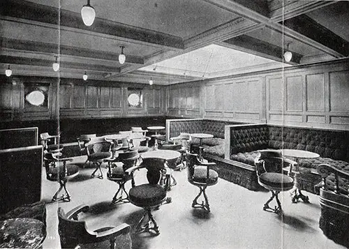 Second Saloon Smoking Room on the SS Corsican