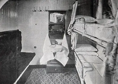 Second Cabin Stateroom with Two Berths on the SS Corsican