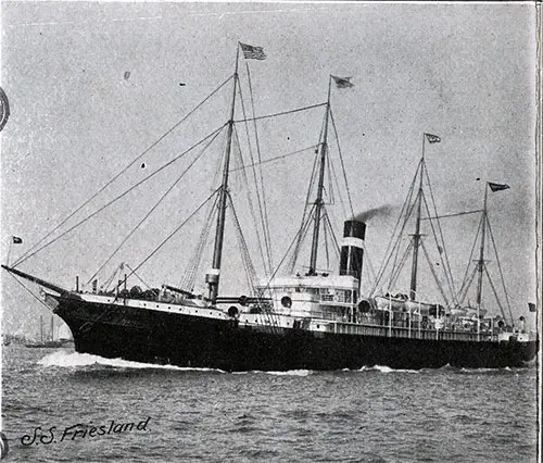 American Line Steamer SS Friesland 7,100 Tons