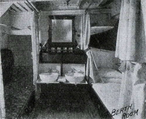 One-Berth Room on an American Line Steamer circa 1907