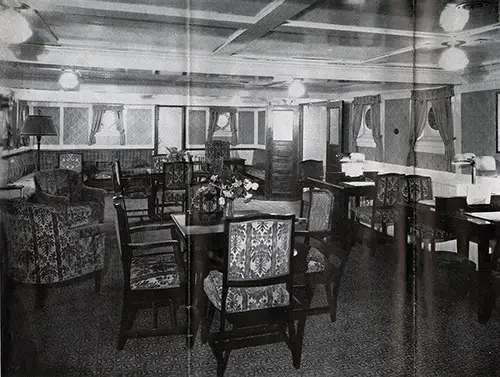 Lounge Typical of American Merchant Liners