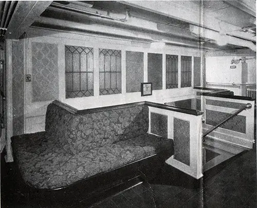 Foyer on an American Merchant Lines Steamship