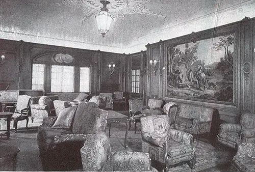 French Regency Lounge -- TSS Caledonia