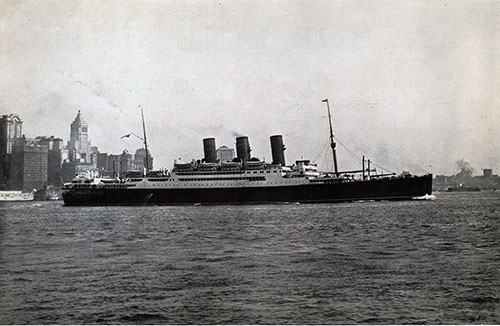 The New Anchor Line Steamship SS Transylvania - Length 578 1/2 Ft., 16,700 Tons.