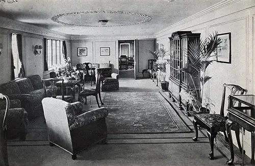 "A" Deck Corridor Lounge of the California