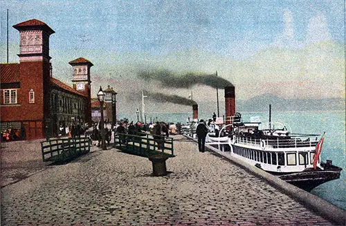 Princes Pier in Greenock circa 1900