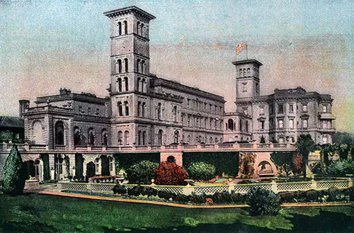 Osborne House on the Isle of Wight circa 1900