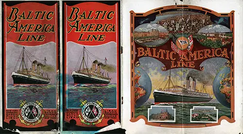 Cover of 1920s Baltic America Line Brochure