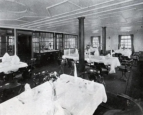 First-class Dining Room -- Steamers Estonia and Lituania