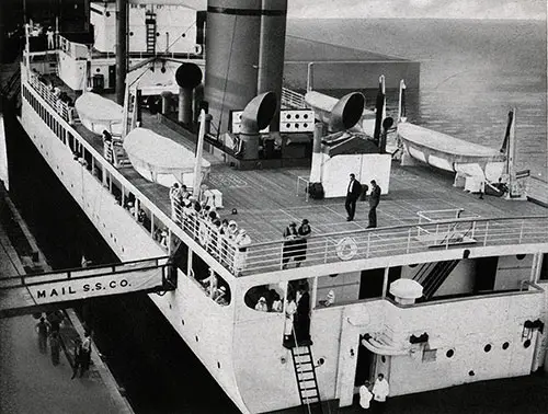 View of the Boat Deck Taken from the Landing Stage
