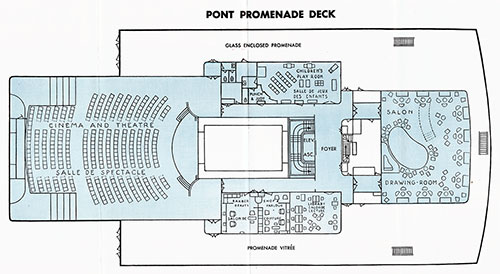 Ile de France Promenade Deck Plan