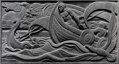 Le Dieu Odin dans la Tempête, Bas-Reliefs de SAUPIQUE.