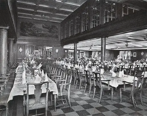 Spacious Georgian Style Dining Room on a CPOS Steamship