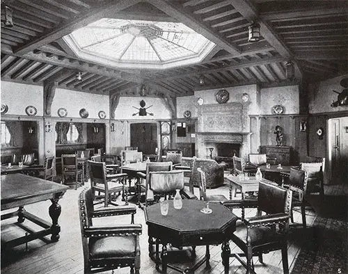 Cabin Class Smoking Room on the SS Montroyal