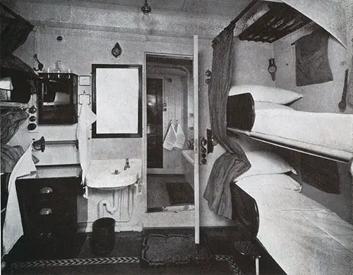 Four-Berth Cabin Class Stateroom on a CPOS Steamship