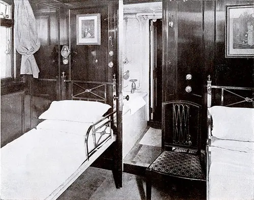 Cabin Class Two-Bed Stateroom with Attached Bathroom