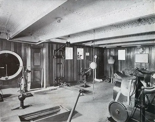 Cabin Class Gymasium on a CPOS Steamship