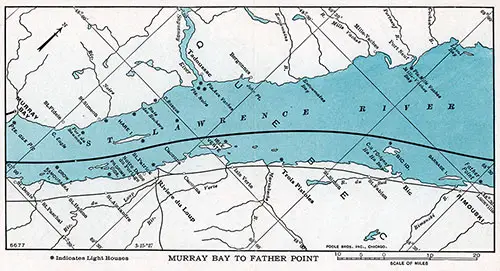 Map of the St. Lawrence River, Murray Bay to Father Point.
