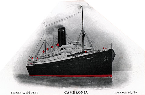 The Cunard-Anchor Ship RMS Cameronia.