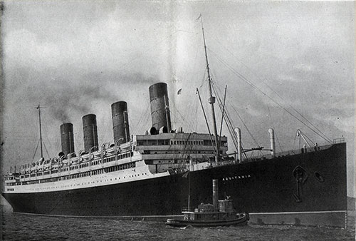 The RMS Aquitania of the Cunard Line.