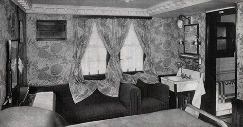 The Peacock Deluxe Stateroom on the Franconia