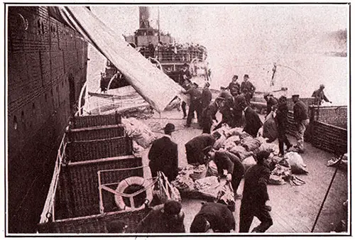 On Board the Mail Tender at Fishguard.