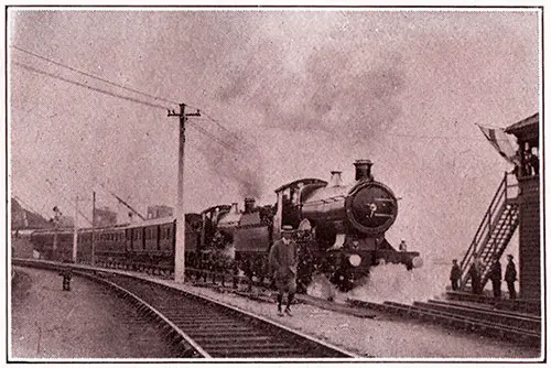 Passenger Train to London Leaving Fishguard