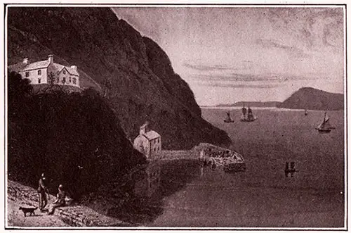 Fishguard a Hundred Years Ago (circa 1813) - (from a print of the period).