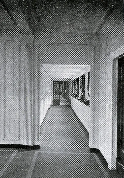 Corridor on "A" Deck