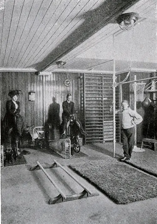 Passengers Enjoy The Gymnasium on the Franconia and Laconia