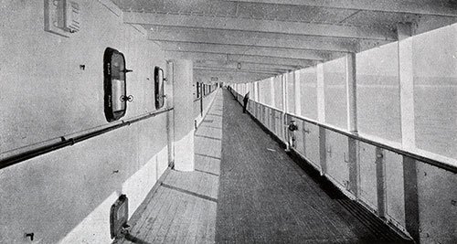 First Class Coverred Promenade Deck