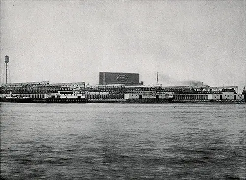 Cunard Line Docks at East Boston.