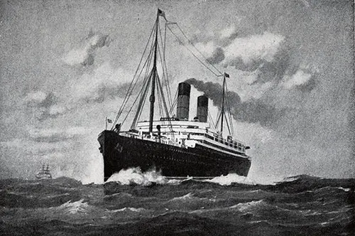 A Boston Cunarder - Franconia or Laconia.