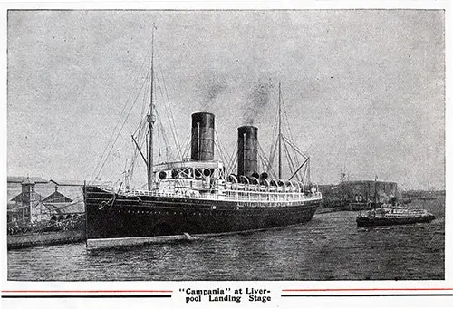 The RMS Campania at the Liverpool Landing Stage