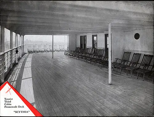 Tourist Third Cabin Promenade Deck on the Scythia