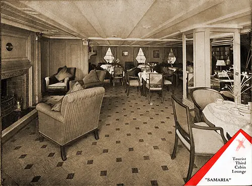 Tourist Third Cabin Lounge on the Samaria