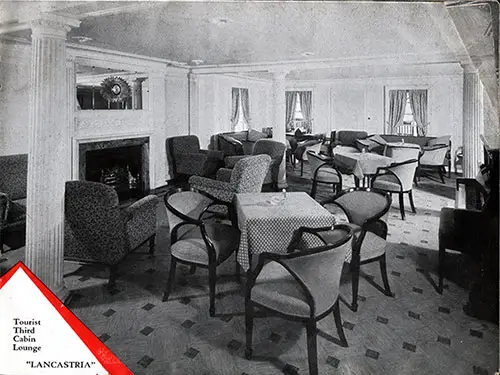 Tourist Third Cabin Lounge on the Lancastria