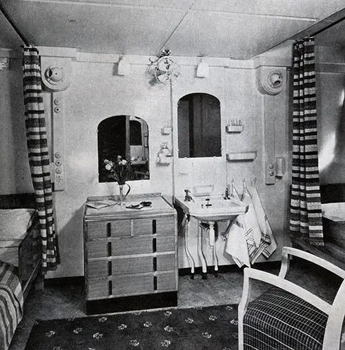 Tourist Class Stateroom on the MV Britannic.