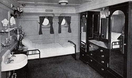 A Characteristic Stateroom on President Liners.