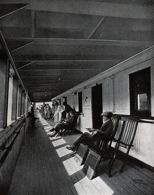 Relaxing on the Shelter Deck.