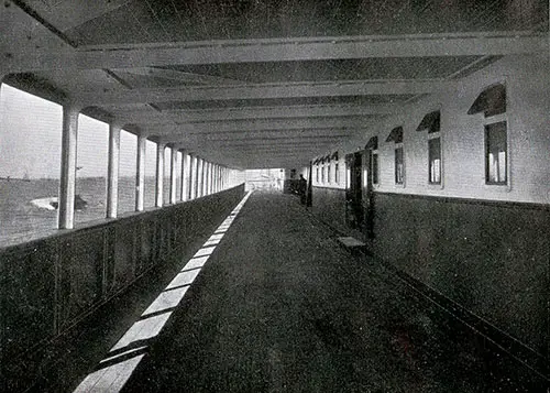 One of the Saloon Promenade Decks on the SS New England.